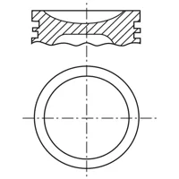 Piston para motor a gasolina