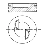 Piston para motor a gasolina