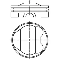 Piston para motor a gasolina