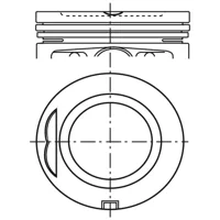 Piston para motor a gasolina