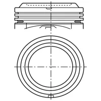Piston para motor a gasolina