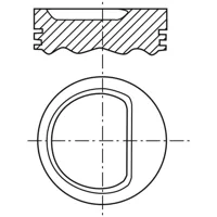 Piston para motor a gasolina