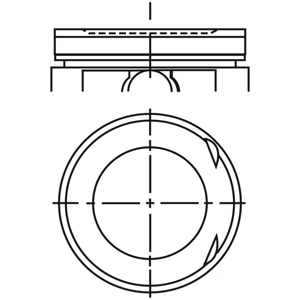Piston para motor a gasolina P2500N1 075