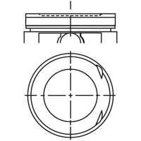Piston para motor a gasolina