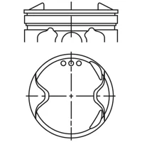 Piston para motor a gasolina