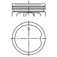 Piston para motor a gasolina