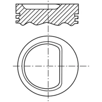 Piston para motor a gasolina