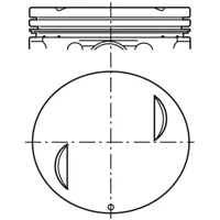 Piston para motor a gasolina