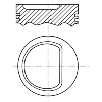 Piston para motor a gasolina