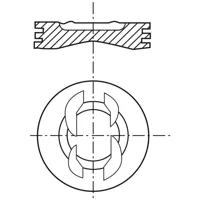 Piston para motor a gasolina