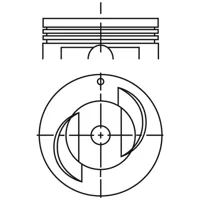 Piston para motor a gasolina