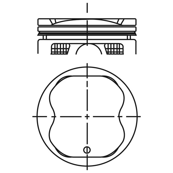 Piston para motor a gasolina P3400T 075