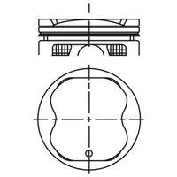 Piston para motor a gasolina