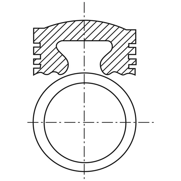 Piston para motor a gasolina P345D STD