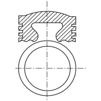 Piston para motor a gasolina
