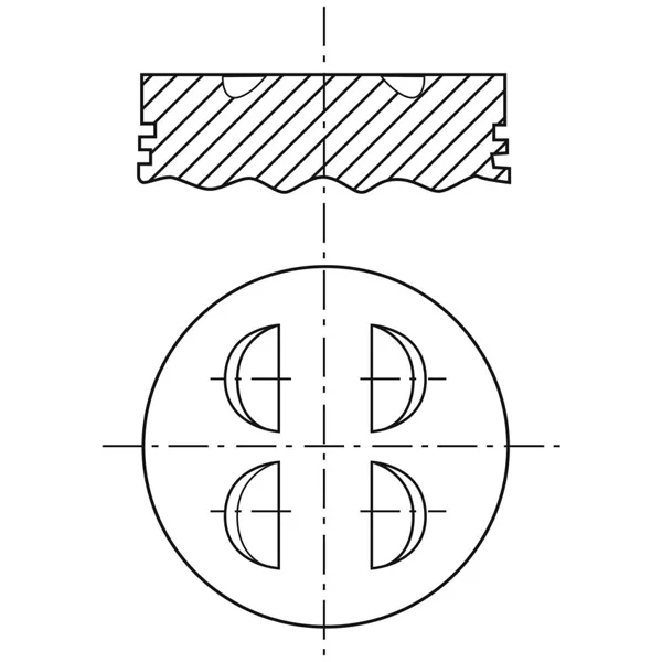 Piston para motor a gasolina P350CH 030