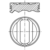 Piston para motor a gasolina