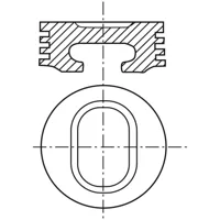 Piston para motor a gasolina