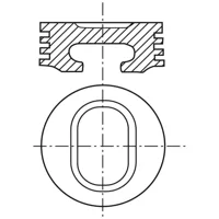 Piston para motor a gasolina