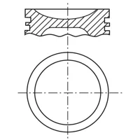 Piston para motor a gasolina