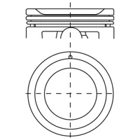 Piston para motor a gasolina