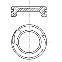 Piston para motor a gasolina