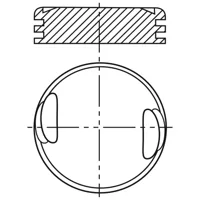 Piston para motor a gasolina
