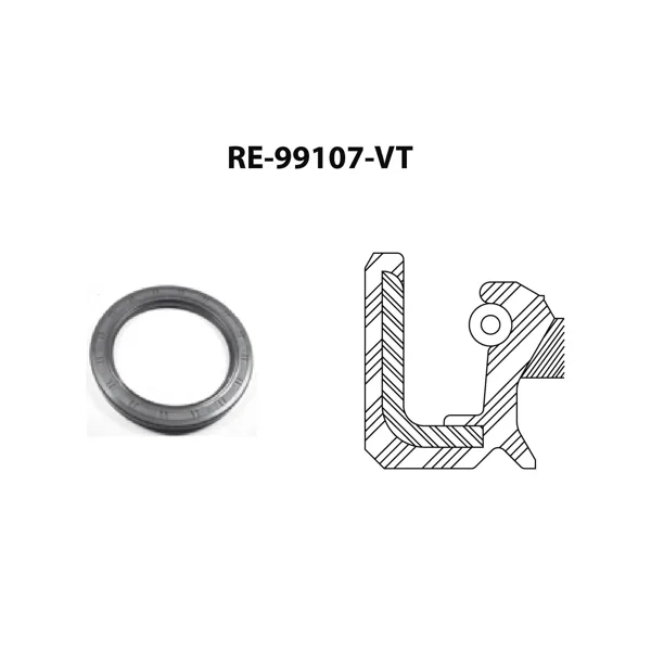 Retén de cigüeñal para motor RE-99107-VT