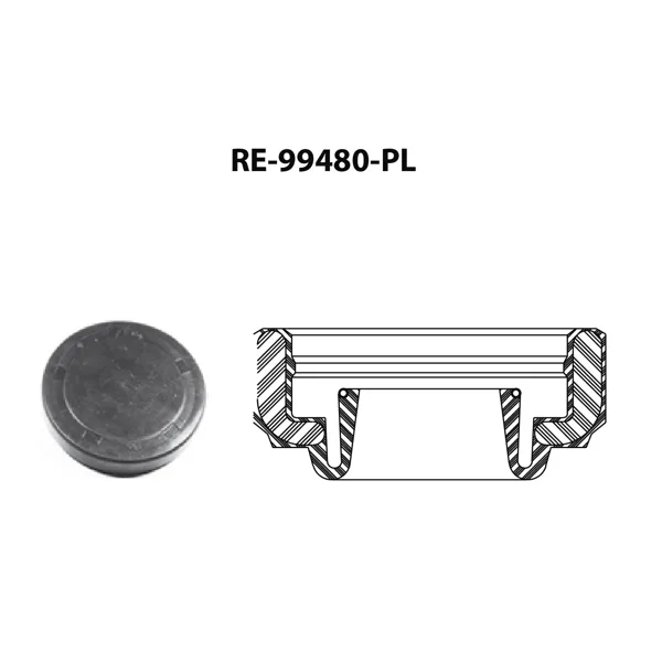 Tapón de árbol de levas para motor RE-99480-PL