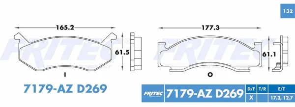 Balata Fritec Shd7179-Az SHD7179-AZ