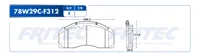 Pastilla para freno de disco Fritec, Formula Ceramic HD, Delantera