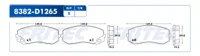 Pastilla para freno de disco.Formula Ceramic HD. Delantera. 4Pzas.Lado Derecho