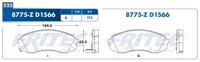 Pastilla para freno de disco Fritec, Formula Ceramic HD, Delantera