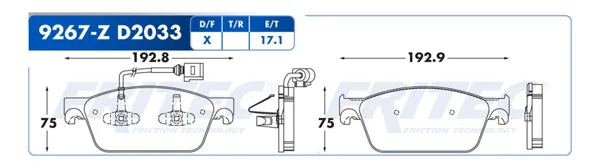 Balata Fritec Shd9267-Z SHD9267-Z