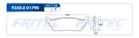 Pastilla para freno de disco Fritec, Formula Ceramic HD, Trasera