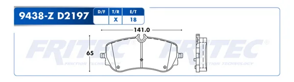 Balata Fritec Shd9438-Z SHD9438-Z