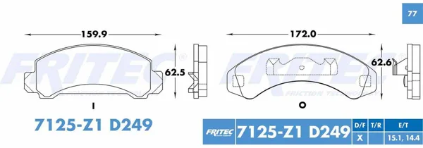Balata Fritec Spc-7125-Z1 SPC-7125-Z1