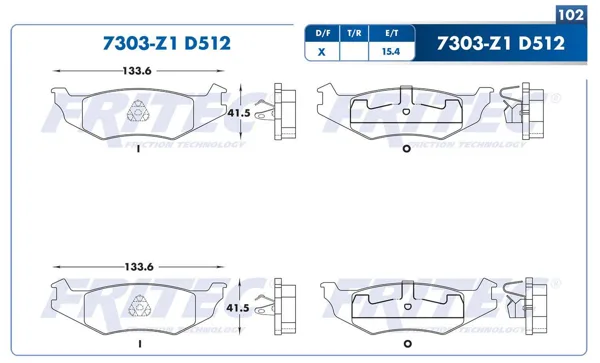 Balata Fritec Spc-7303-Z1 SPC-7303-Z1