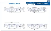 Pastilla para freno de disco Fritec, Formula Ceramic Specific, Trasera
