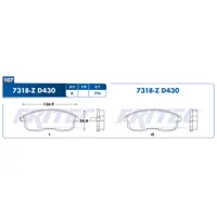 Pastilla para freno de disco Fritec, Formula Ceramic Specific, Delantera