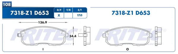 Balata Fritec Spc-7318-Z1 SPC-7318-Z1