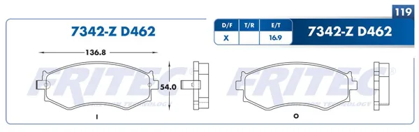 Balata Fritec Spc-7342-Z SPC-7342-Z