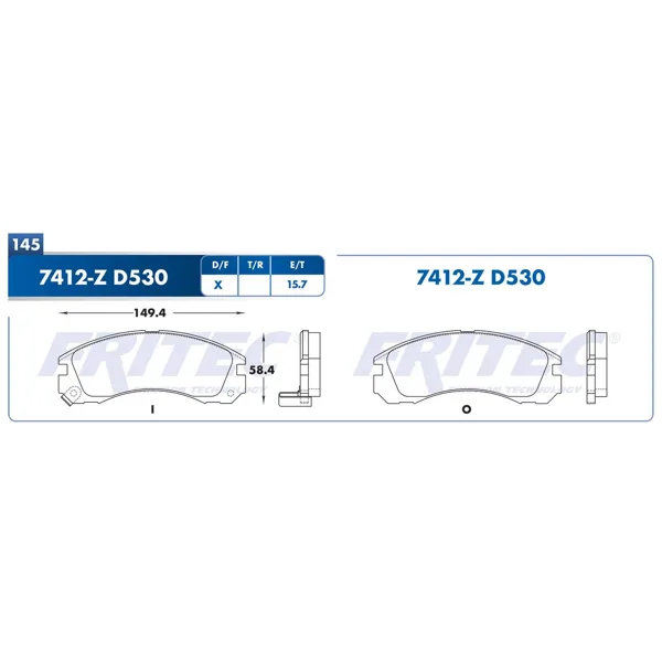 Balata Fritec Spc-7412-Z SPC-7412-Z