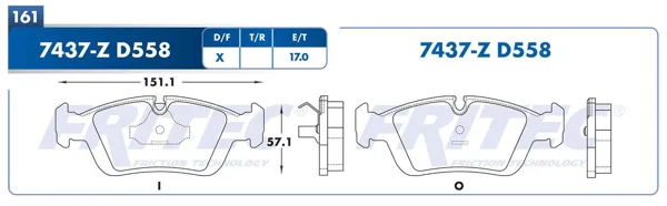 Balata Fritec Spc-7437-Z SPC-7437-Z
