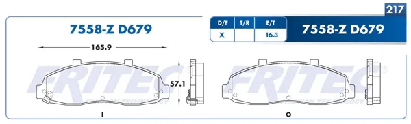 Balata Fritec Spc-7558-Z SPC-7558-Z