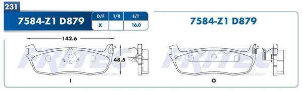 Balata Fritec Spc-7584-Z1 SPC-7584-Z1