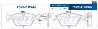 Pastilla para freno de disco Fritec, Formula Ceramic Specific, Delantera
