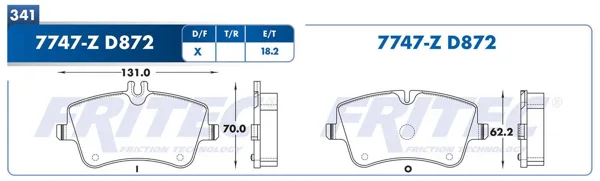 Balata Fritec Spc-7747-Z SPC-7747-Z