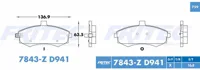 Pastilla para freno de disco Fritec, Formula Ceramic Specific, Delantera