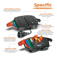 Pastilla para freno de disco Fritec, Formula Ceramic Specific, Delantera